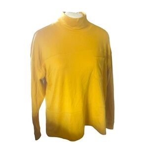 Croft and Barrow Mustard Mock Neck Long Sleeve Tee